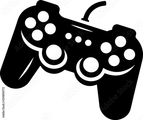 Game joystick vector. Gamepad new generation of console