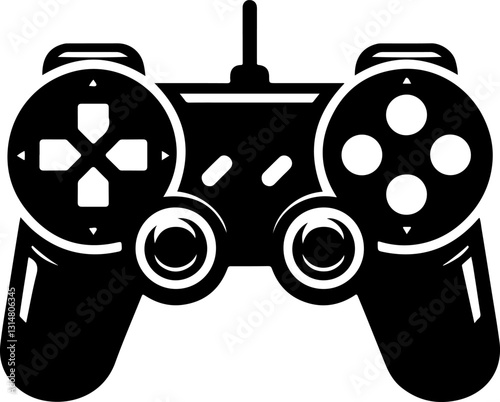 Game joystick vector. Gamepad new generation of console