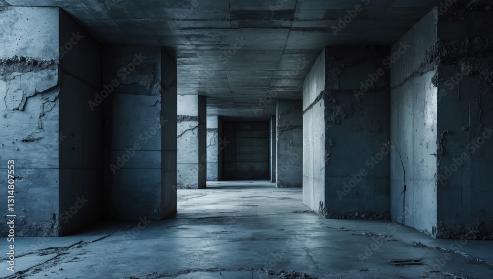 Obraz premium Dark gray concrete wall surface featuring a gritty backdrop.