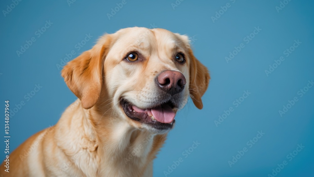 Cute dog on a plain background captured in a studio photograph. Cute dog on a plain background captured in a studio photograph.
