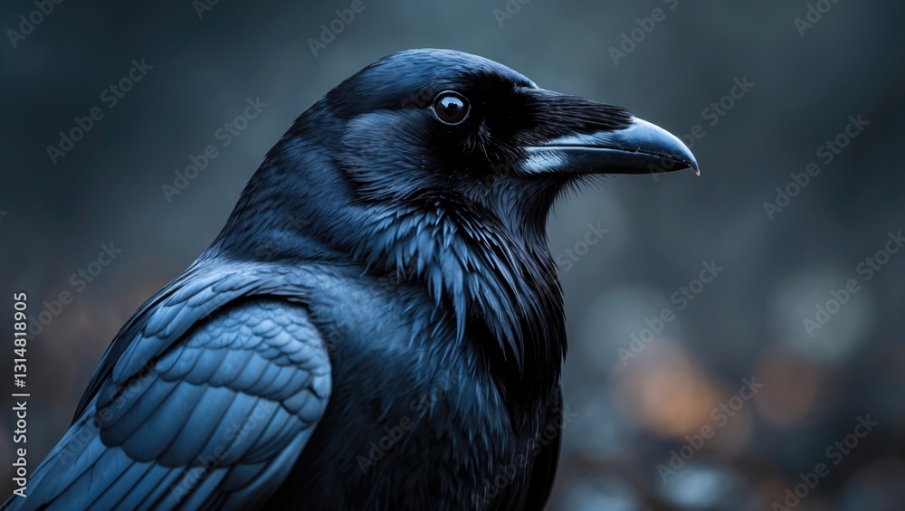 Fototapeta premium Crow portrait capture photography