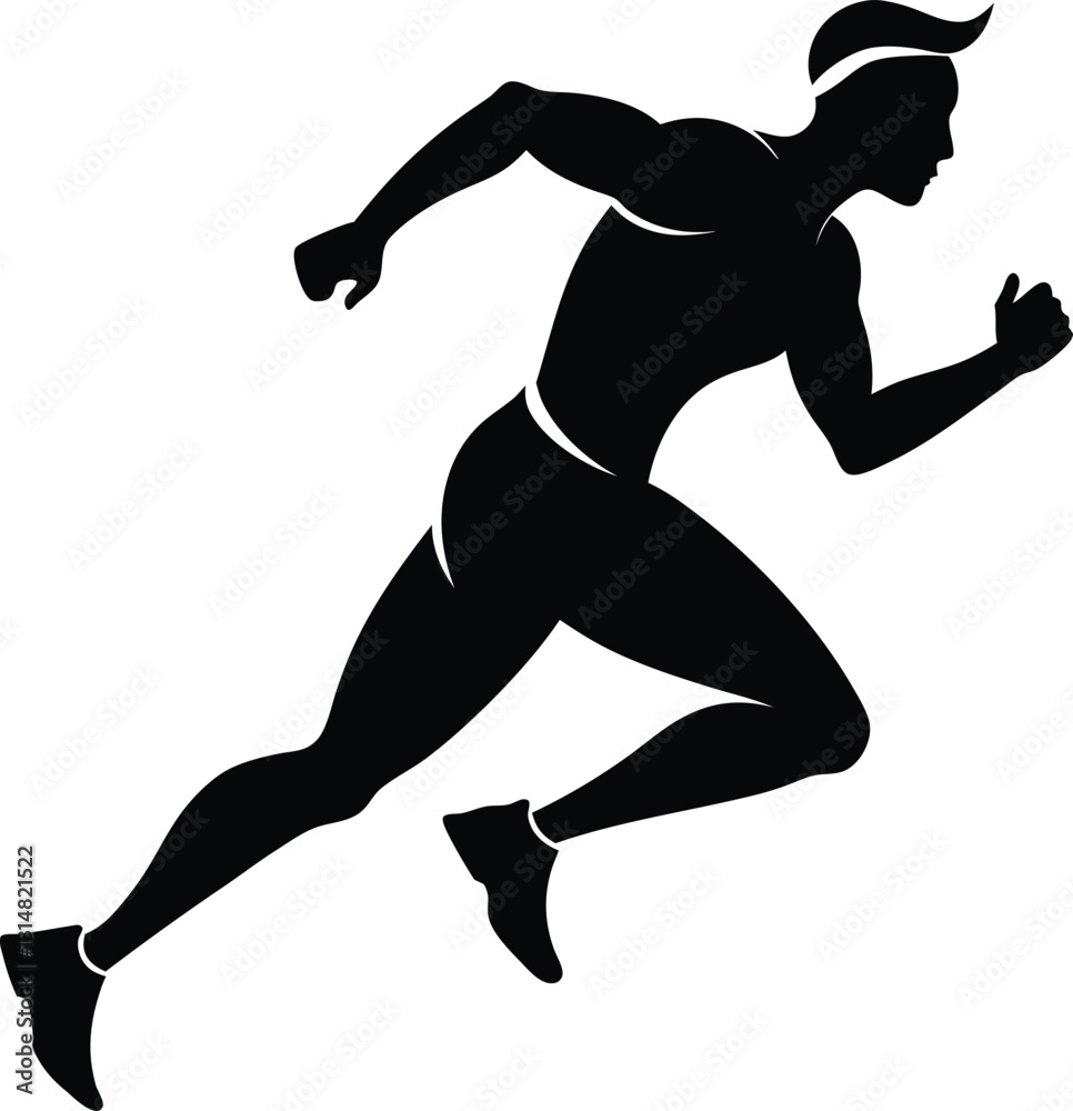 Running Men Silhouette Vector File Running Men Silhouette Vector File