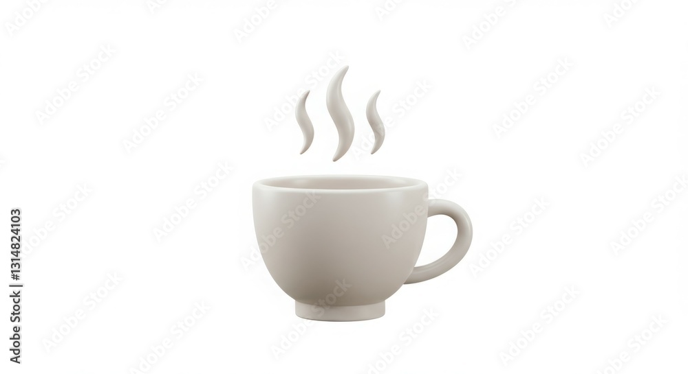 Obraz premium A steaming cup of coffee, perfect for a cozy morning.