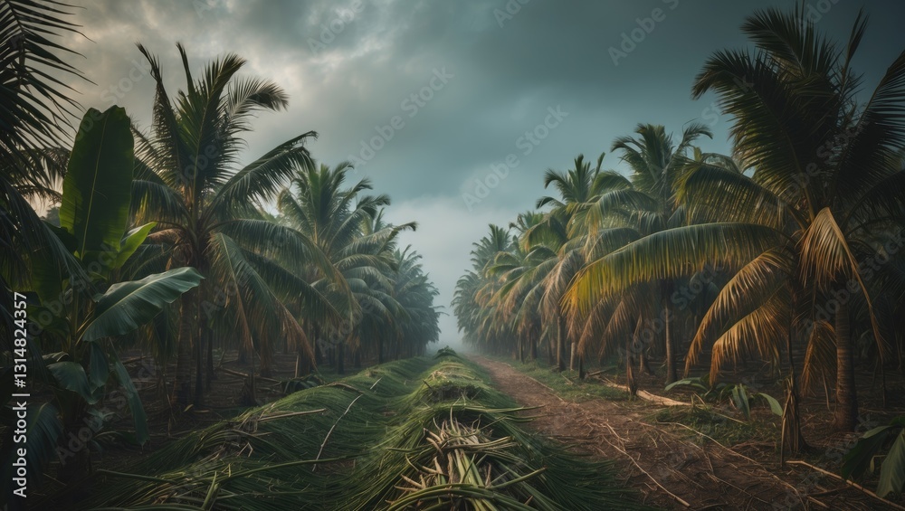 Obraz premium Sugarcane, agricultural economy.