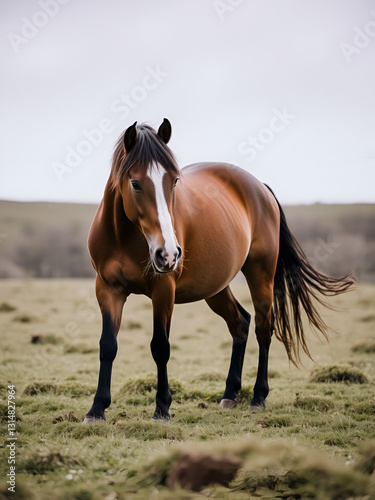 horse on the field