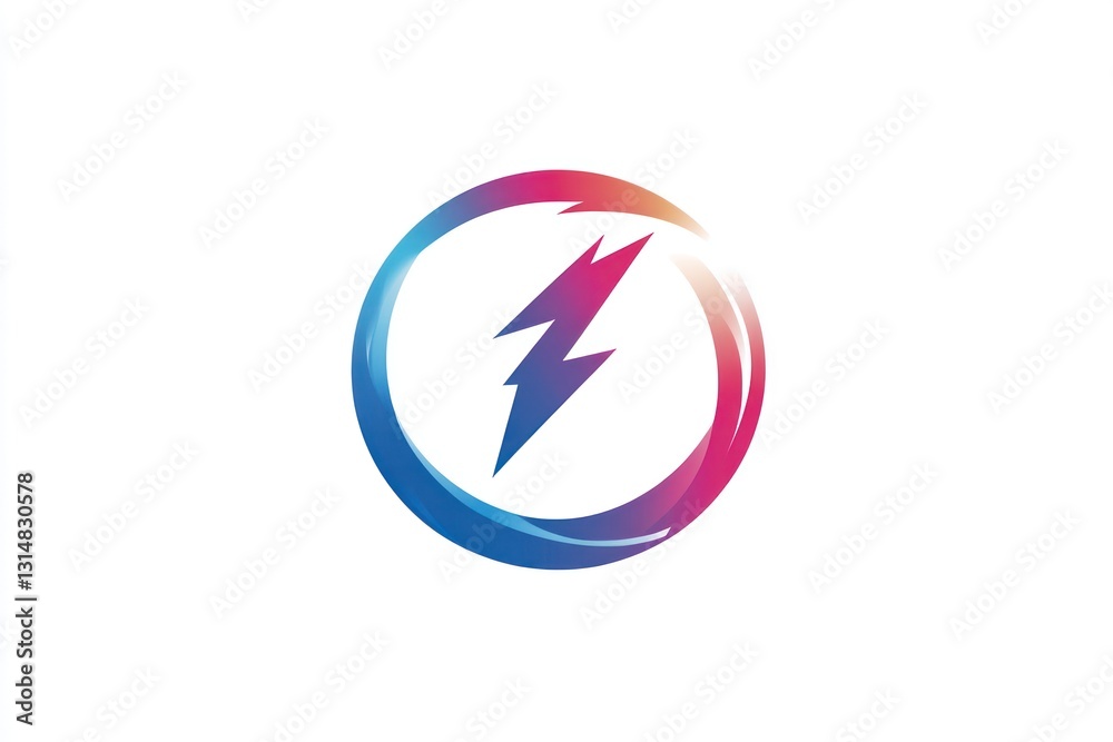 Energy, power, symbol, circle, abstract, design, technology, concept, background, logo