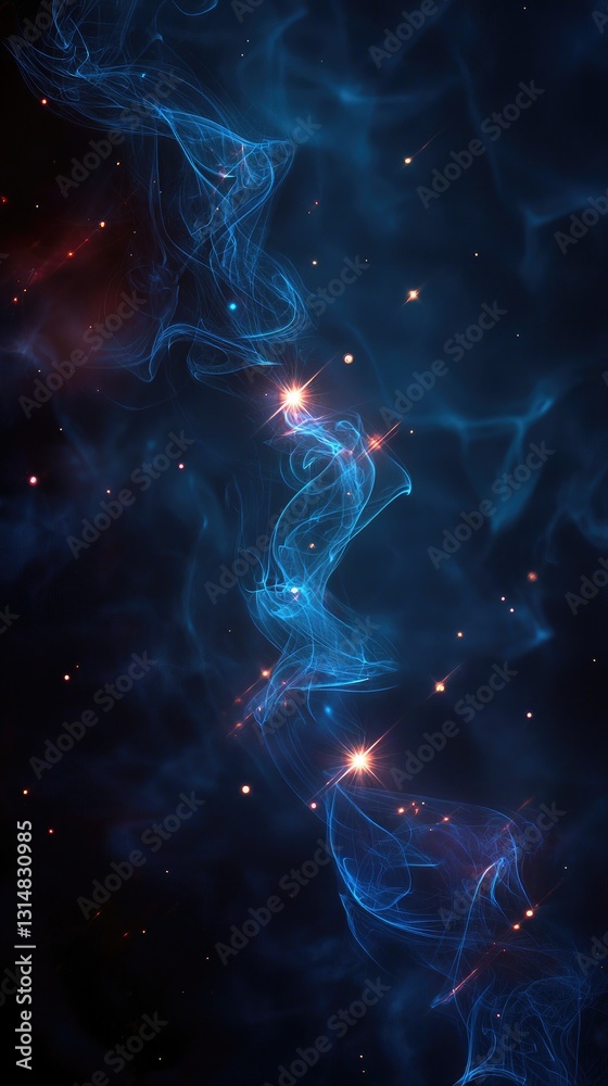 Blue nebula cosmic smoke swirls, dark background, space fantasy art, website header Blue nebula cosmic smoke swirls, dark background, space fantasy art, website header