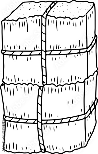 hay farm doodle