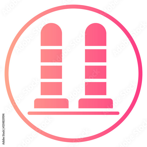 bollard gradient icon