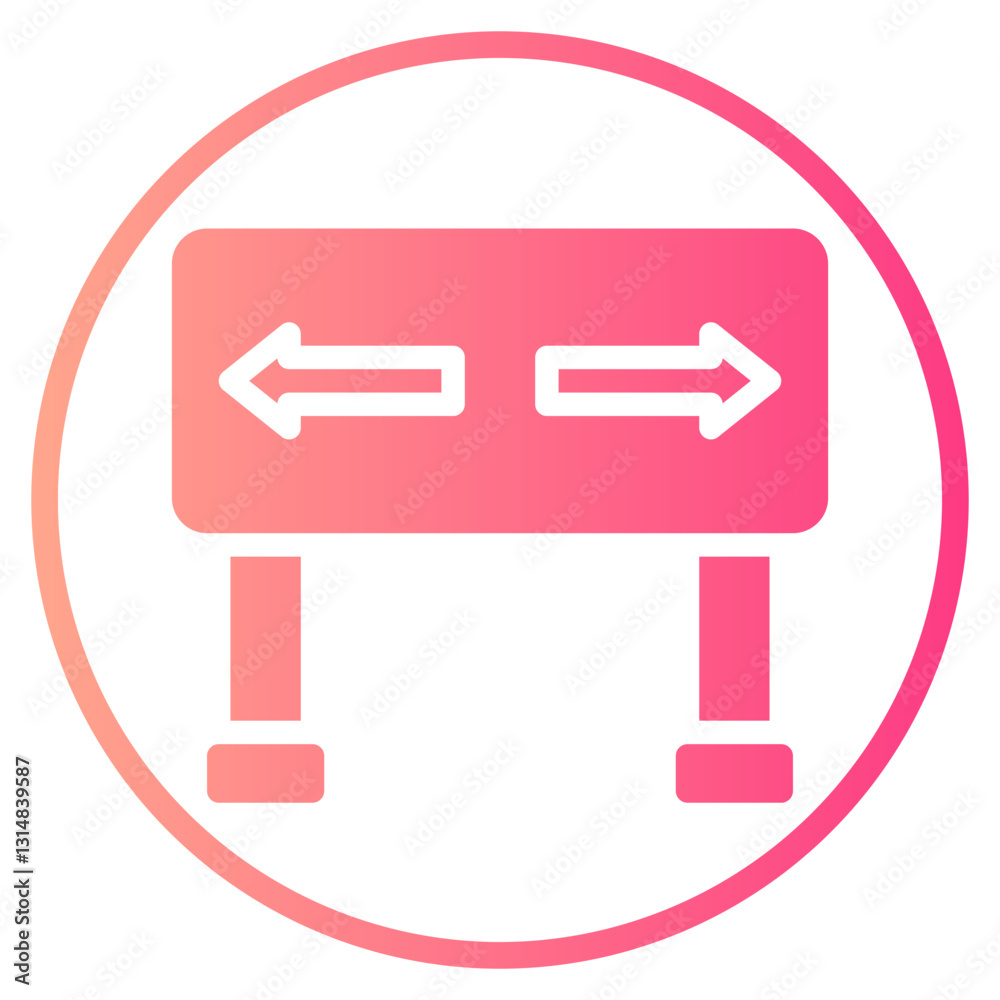 sign gradient icon sign gradient icon