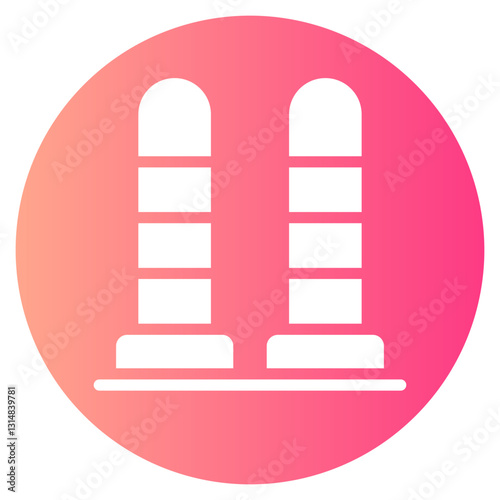 bollard gradient icon