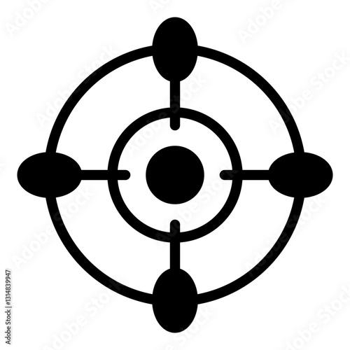 Targeted icon vector illustration for ui ux needs