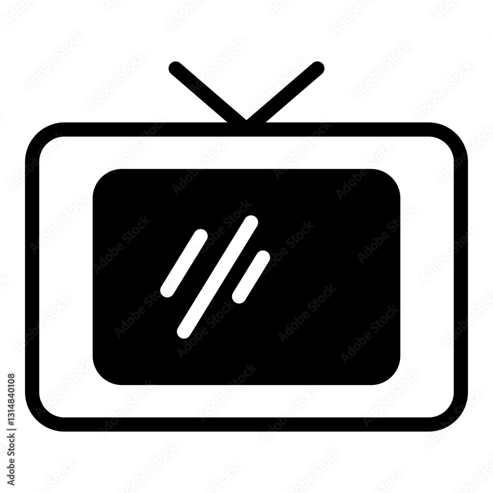 TV old icon vector illustration for ui ux needs TV old icon vector illustration for ui ux needs