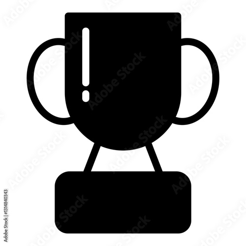 Trophy icon vector illustration for ui ux needs