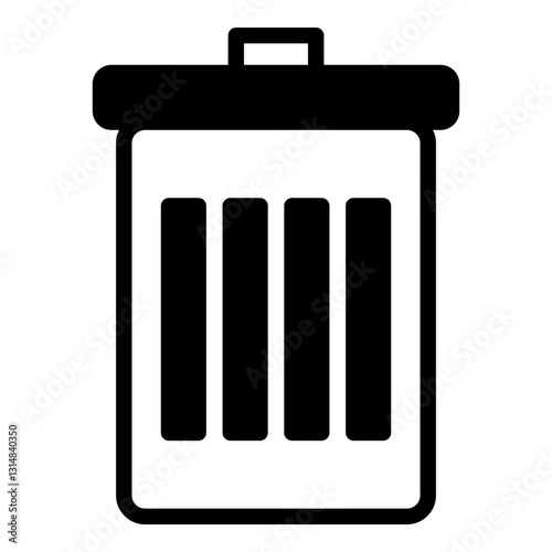 Trash can icon vector illustration for ui ux needs