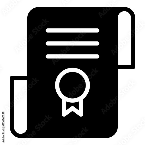 Certificate icon vector illustration for ui ux needs
