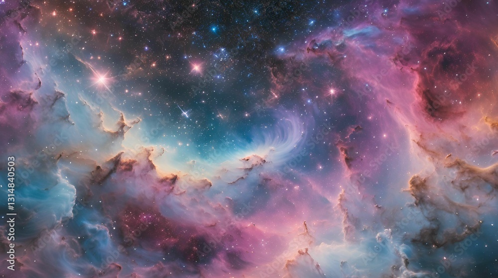 Fototapeta premium background with stars and nebula