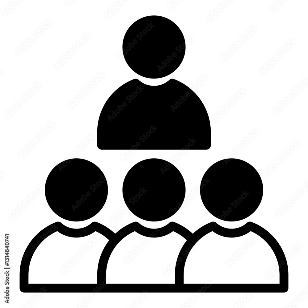 Audience icon vector illustration for ui ux needs Audience icon vector illustration for ui ux needs
