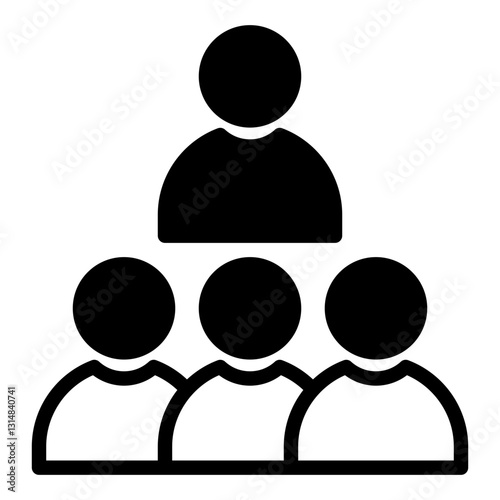 Audience icon vector illustration for ui ux needs