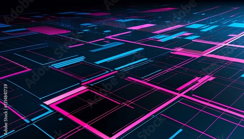 abstract blue background with squares
