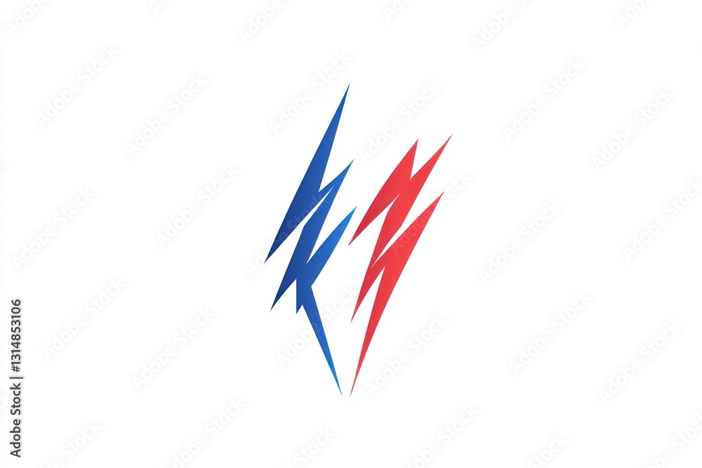 Abstract lightning bolts design, energy concept Abstract lightning bolts design, energy concept