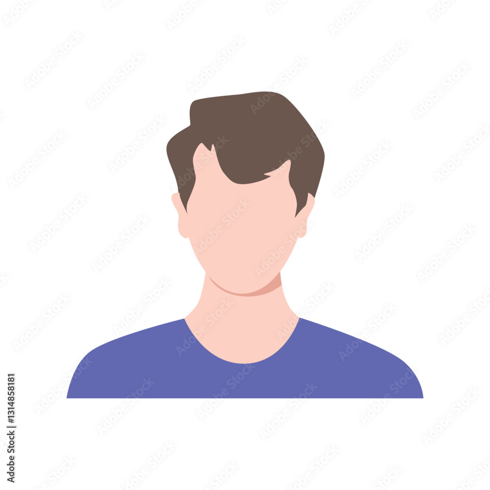 Vector flat illustration. Avatar, user profile, person icon, profile picture. Suitable for social media profiles, icons, splash screens and as a template. Vector flat illustration. Avatar, user profile, person icon, profile picture. Suitable for social media profiles, icons, splash screens and as a template.