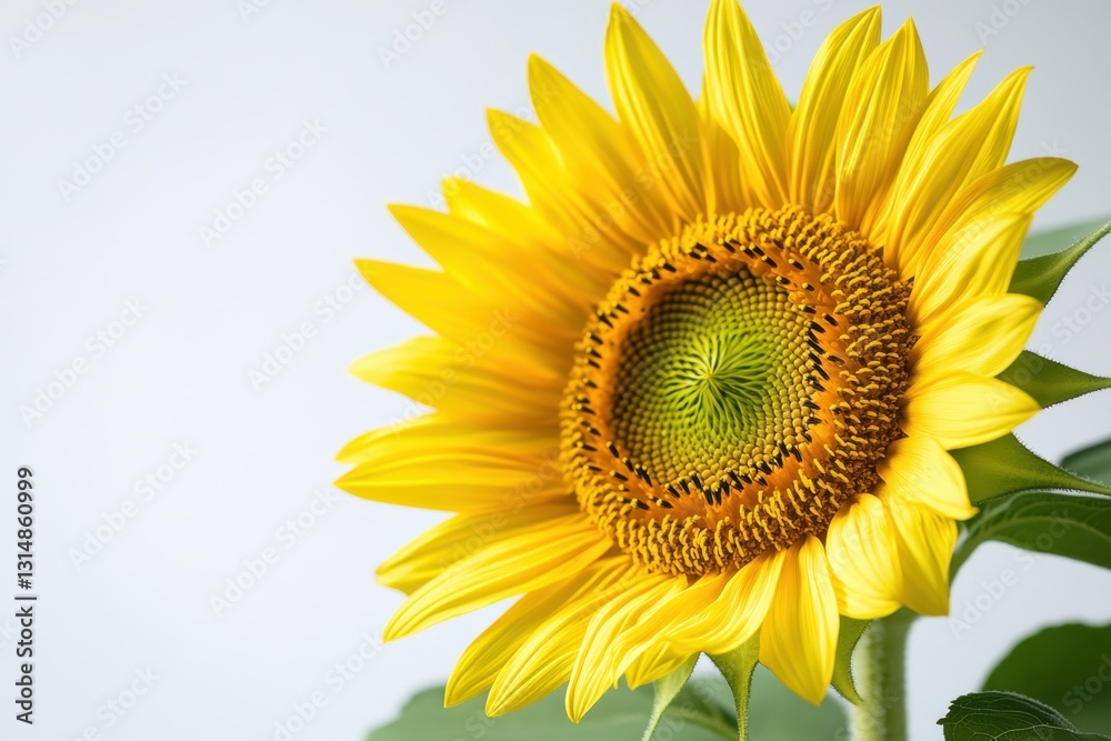 Radiant sunflower blossom against a soft backdrop showcasing intricate details of petals and center capturing summer warmth and natural beauty in a close up Radiant sunflower blossom against a soft backdrop showcasing intricate details of petals and center capturing summer warmth and natural beauty in a close up