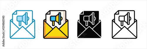 Email Marketing  Icon Set Multiple Collection