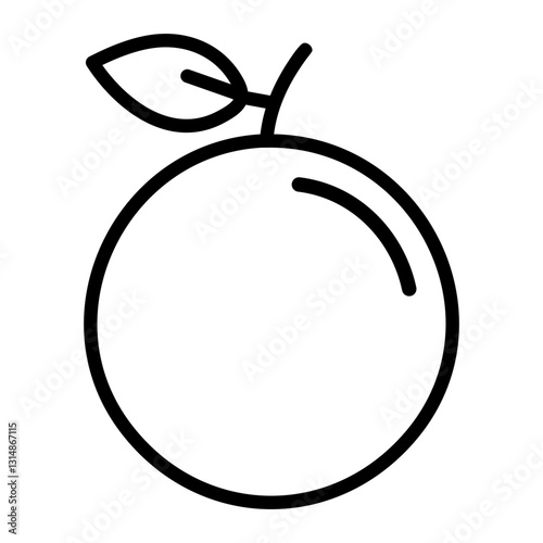  Outline nance fruit vector icon for web design isolated on white background
