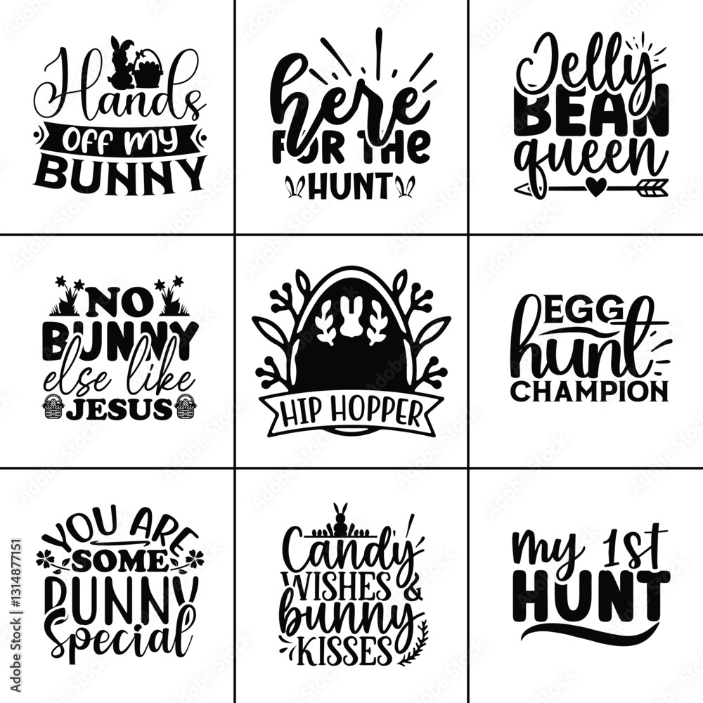 Fototapeta premium Easter svg design bundle, Happy Easter svg design