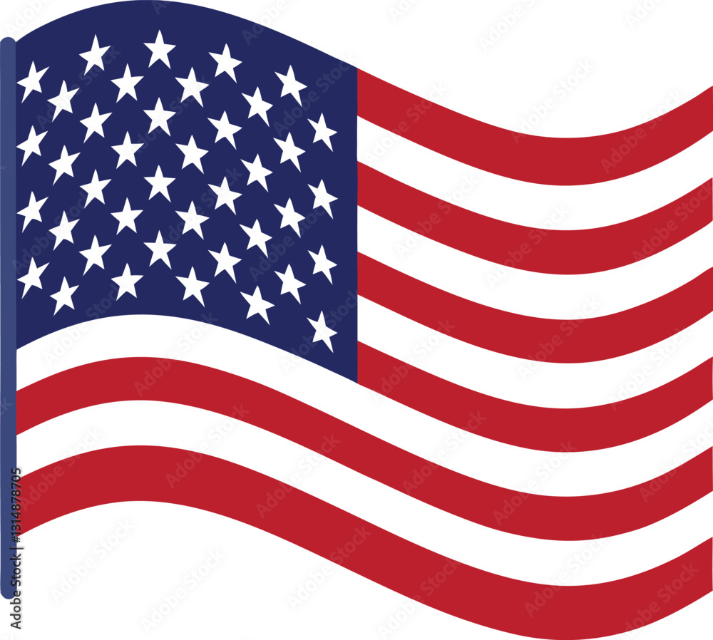 Fototapeta premium American Flag Vector