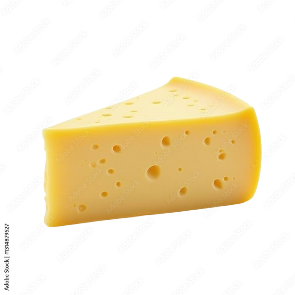 Slice of yellow cheese isolated on transparent background, dairy product with holes, Swiss cheese wedge
Slice of yellow cheese isolated on transparent background, dairy product with holes, Swiss cheese wedge