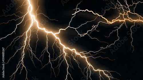 Bright lightning 4K video, transparent, alpha channel, ProRes 4444