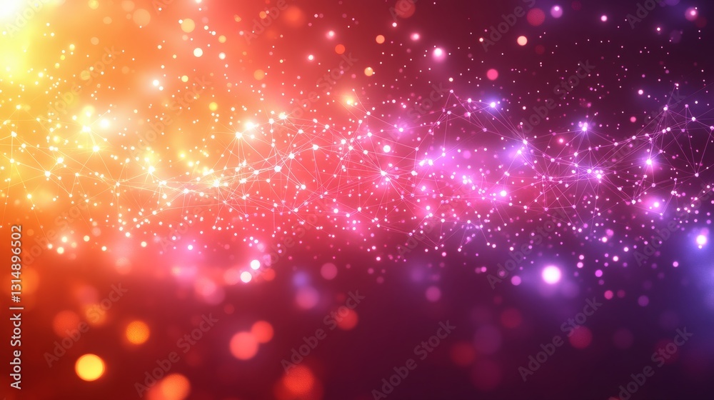 Obraz premium Abstract Colorful Glitter Particles Background