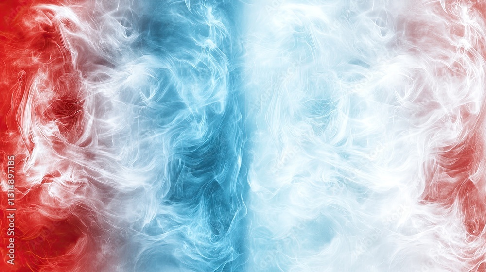 Abstract fire and ice swirls, clashing elements background, design element Abstract fire and ice swirls, clashing elements background, design element