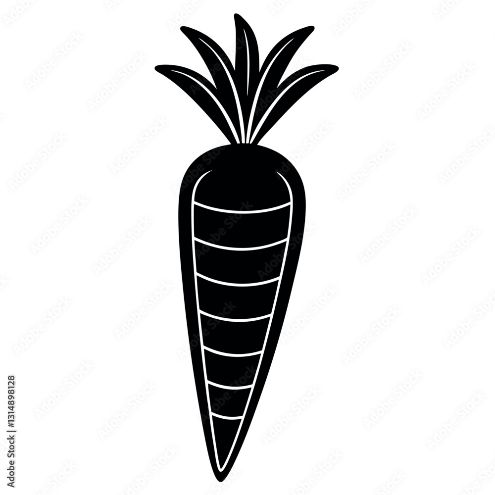 Carrot icon isolated on white background. Carrot icon isolated on white background.