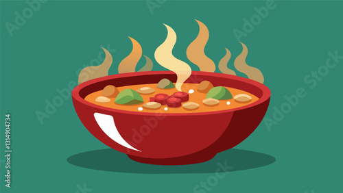 This posole is the perfect balance of y smoky and savory flavors all coming together to create a truly irresistible dish.. Vector illustration