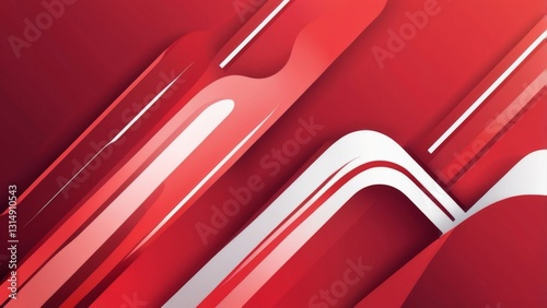 Dynamic action scene in a thick fog with low contrast and visibility. The maroon background is partially obscured by blurred lines and strong moody style.