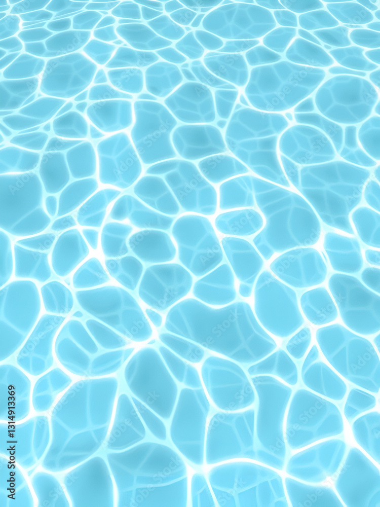 Obraz premium Pool water swim background summer poster texture. Pool reflect water vector ripple aquatic design