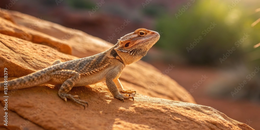 Lizard climbing on rocky terrain desert landscape wildlife photography natural habitat close-up view reptile behavior Lizard climbing on rocky terrain desert landscape wildlife photography natural habitat close-up view reptile behavior