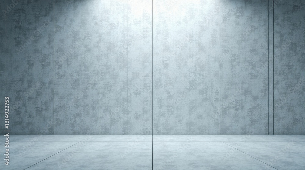 Empty Room with Concrete Wall and Floor, Ideal for Product Placement and Design Presentations Empty Room with Concrete Wall and Floor, Ideal for Product Placement and Design Presentations