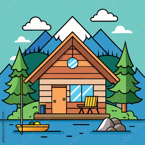 Cozy lakeside cabin getaway for family weekend. 