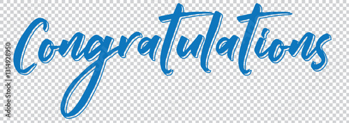 Congratulations. Wavy elegant calligraphy spelling for decoration on holidays. 1176