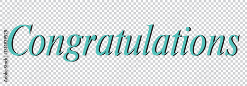 Congratulations. Beautiful greeting card poster, calligraphy black text word golden star fireworks. Hand drawn, design elements. 1176