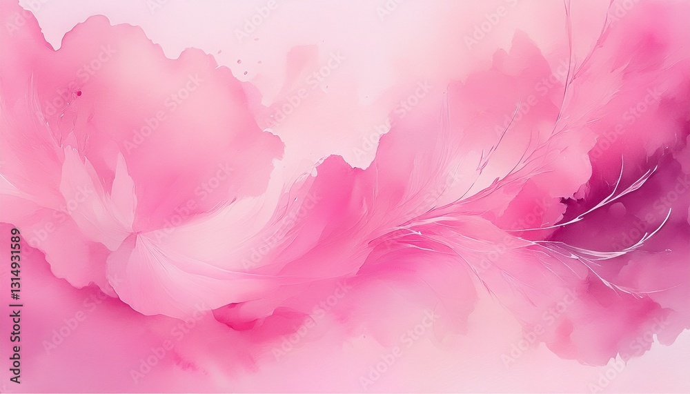 Fototapeta premium soft pink watercolor texture with gentle hues