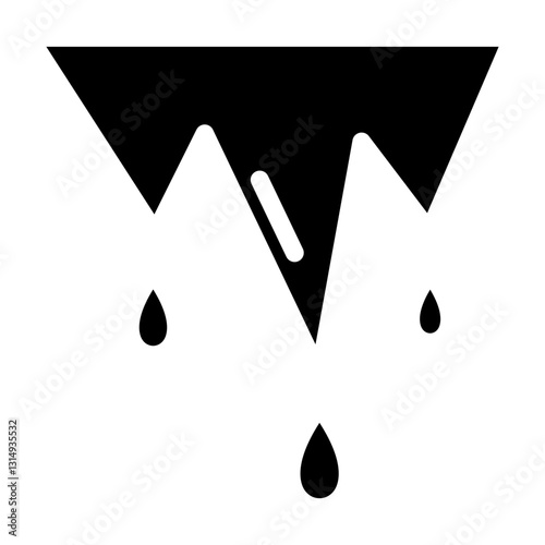 Ice drops icon vector pixel perfect