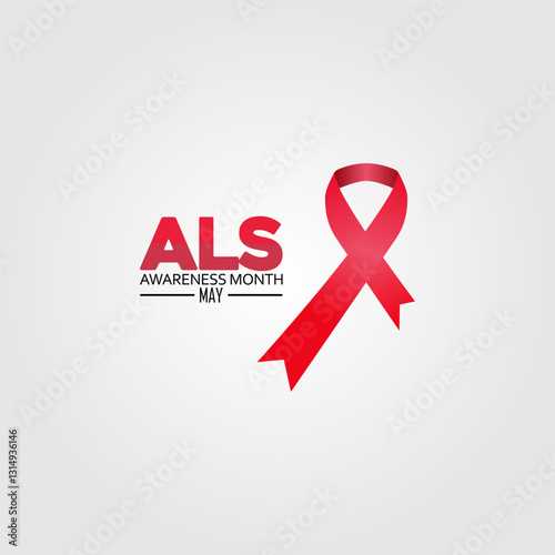 vector graphic of ALS Awareness Month for ALS Awareness Month celebration.