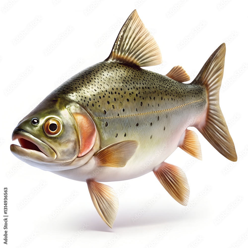 Fototapeta premium fish isolated and background white