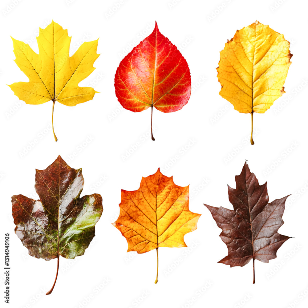 Fototapeta premium Vibrant Autumn Leaves Colorful Fall Foliage Nature Beauty