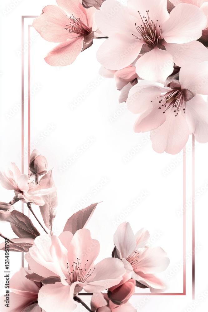 Obraz premium Beautiful background of cherry blossom flower at full blooming in Spring.